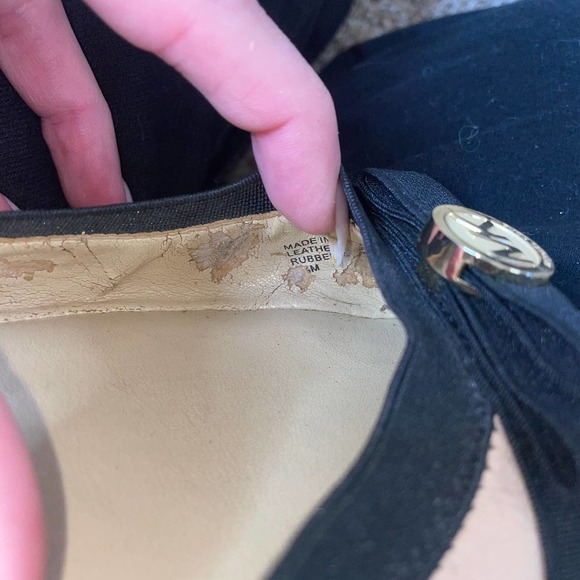 Michael Kors Dixie Nude Leather Bow Ballet Flats patent leather tan SZ 8.5 - Picture 7 of 8